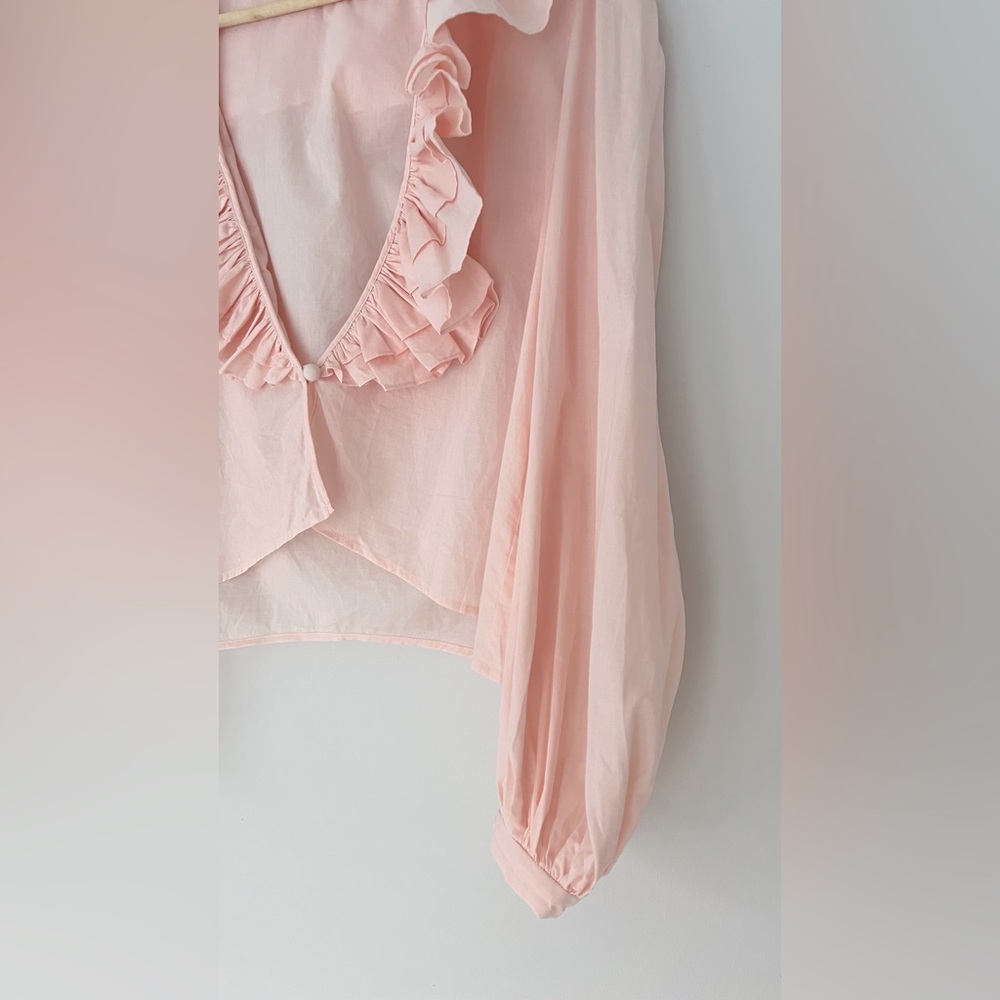 Ixiah Pink Ruffled Blouse - Picture 3 of 5